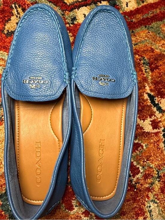 Coach Shoes - COACH BLUE ONLY Penny Loafers excellent condition size 8